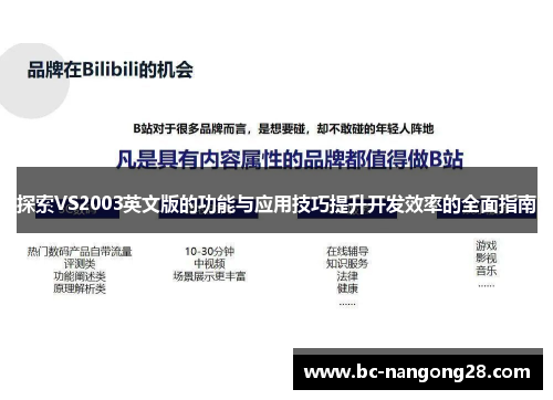 探索VS2003英文版的功能与应用技巧提升开发效率的全面指南